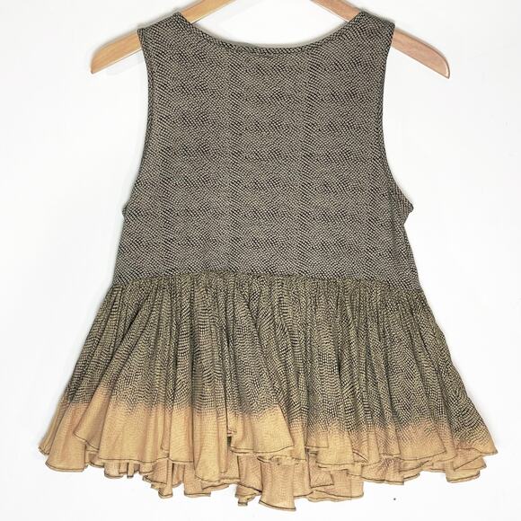 ANTHROPOLOGIE AKEMI + KIN Women’s Sequined Ruffle Peplum tank top - Picture 5 of 5
